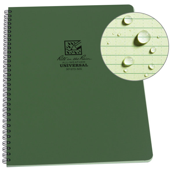Maxi-Spiral Notebook - Side Universal - Green-eSafety Supplies, Inc