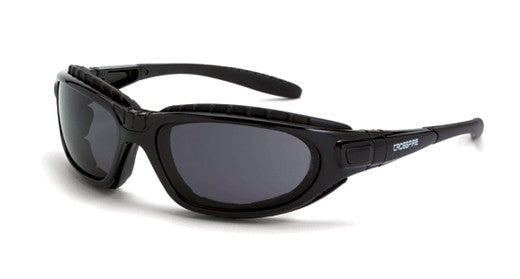 Journey Smoke Anti-Fog Lens Shiny Black Frame Foam Lined-eSafety Supplies, Inc