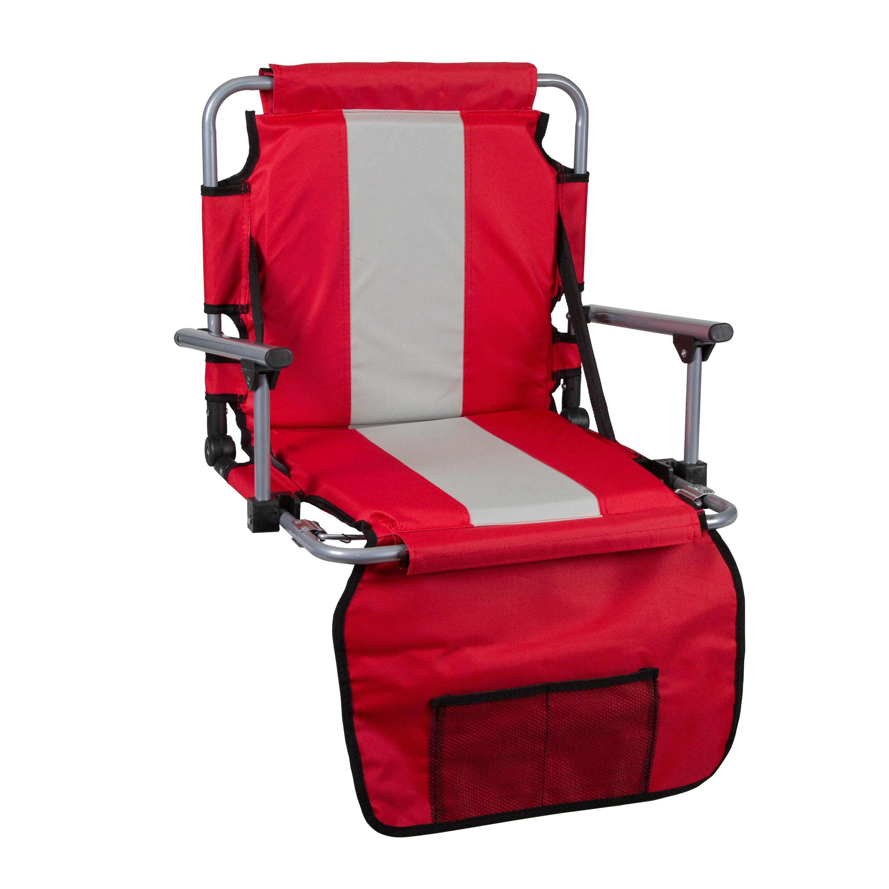 Stadium Seat With Arms - Red-eSafety Supplies, Inc