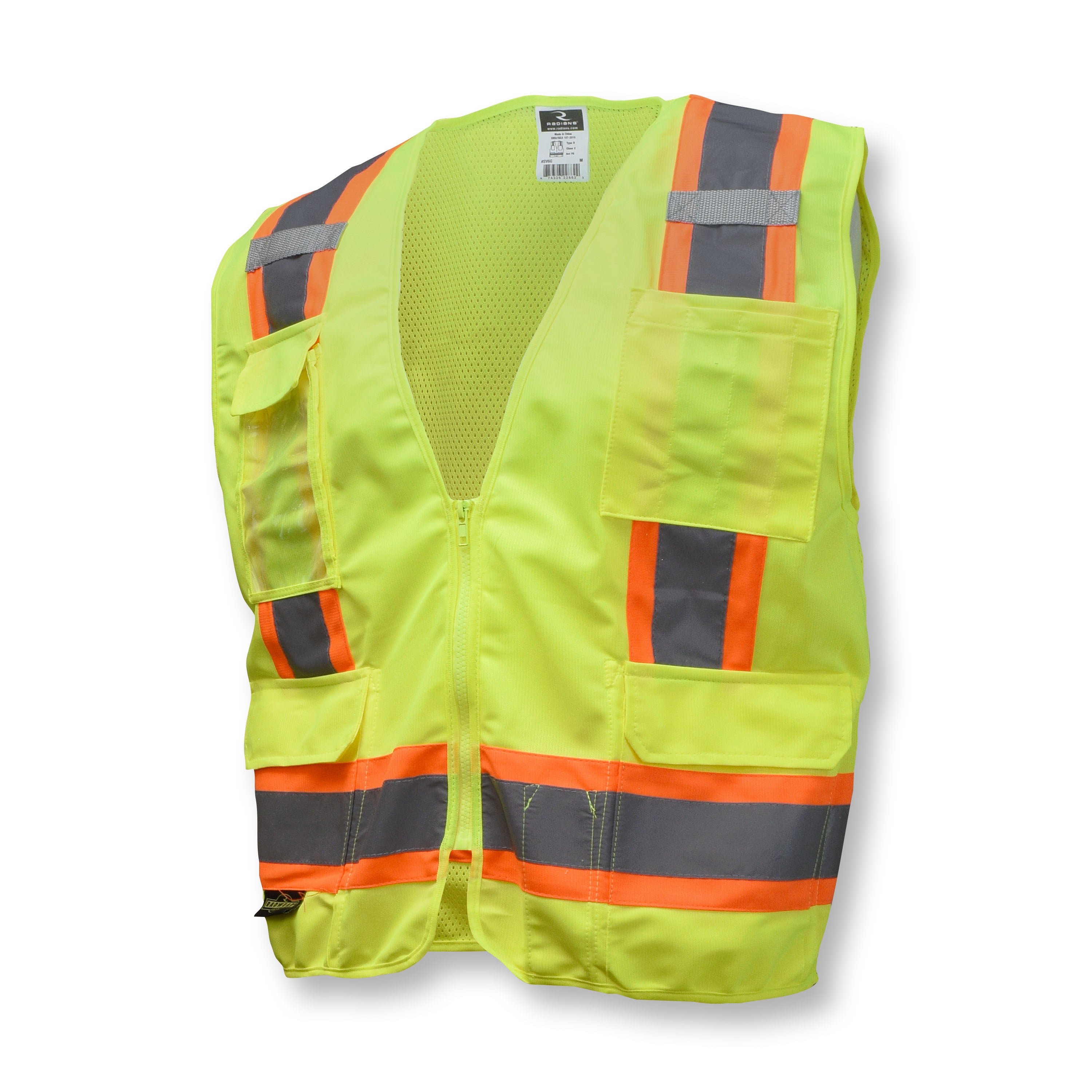 Radians SV6 Two Tone Surveyor Type R Class 2 Solid/Mesh Safety Vest-eSafety Supplies, Inc