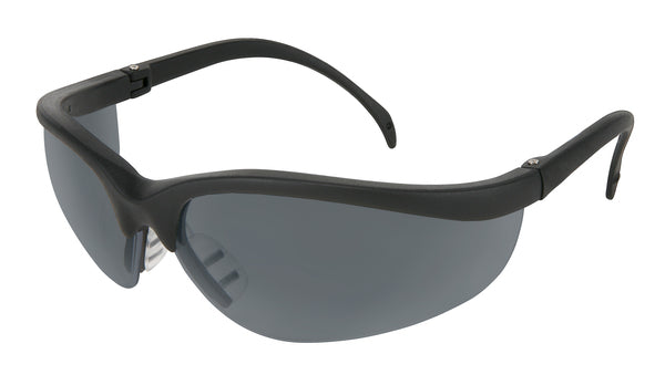 MCR Safety Klondike 4 Black Frame Gray Lens-eSafety Supplies, Inc
