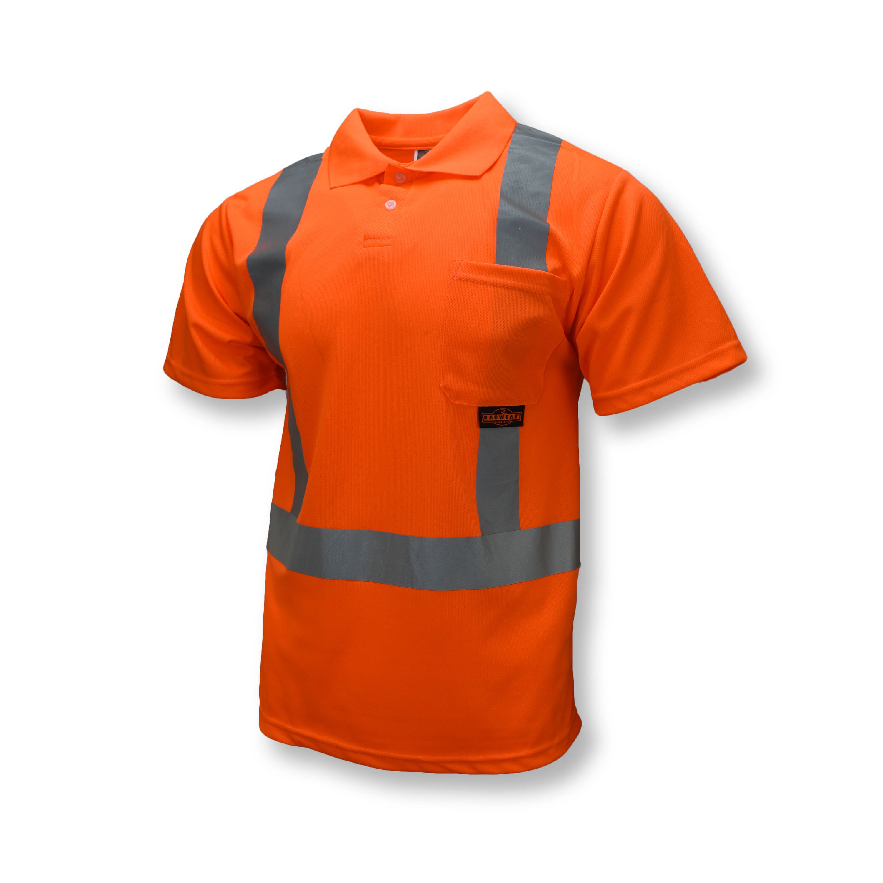 Radians ST12 Class 2 High Visibility Safety Short Sleeve Polo Shirt-eSafety Supplies, Inc