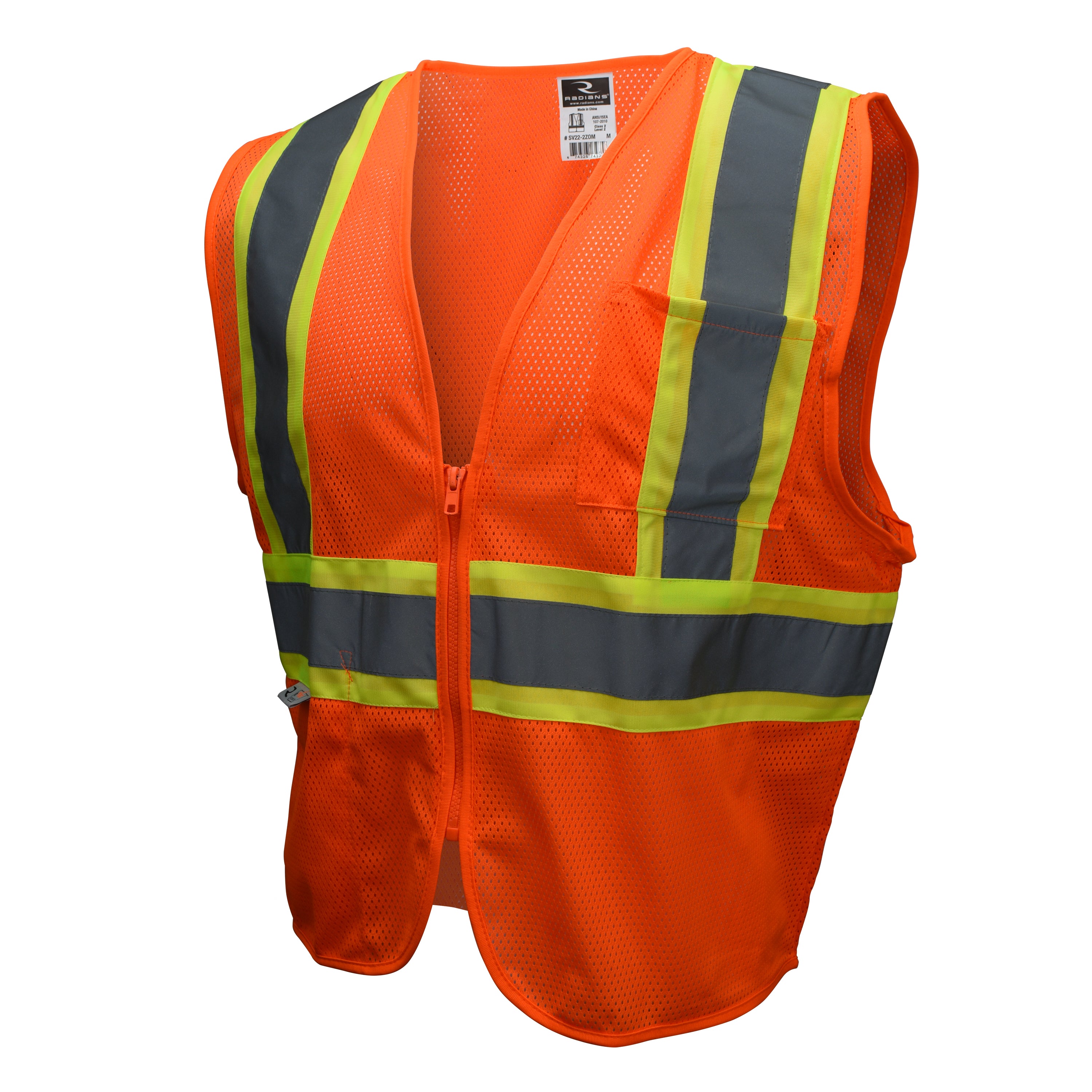 Radians SV22-2 Economy Type R Class 2 Mesh Safety Vest with Two-Tone Trim-eSafety Supplies, Inc