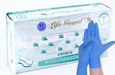 Life Guard- Nitrile Powder-Free Medical Gloves- Box-eSafety Supplies, Inc