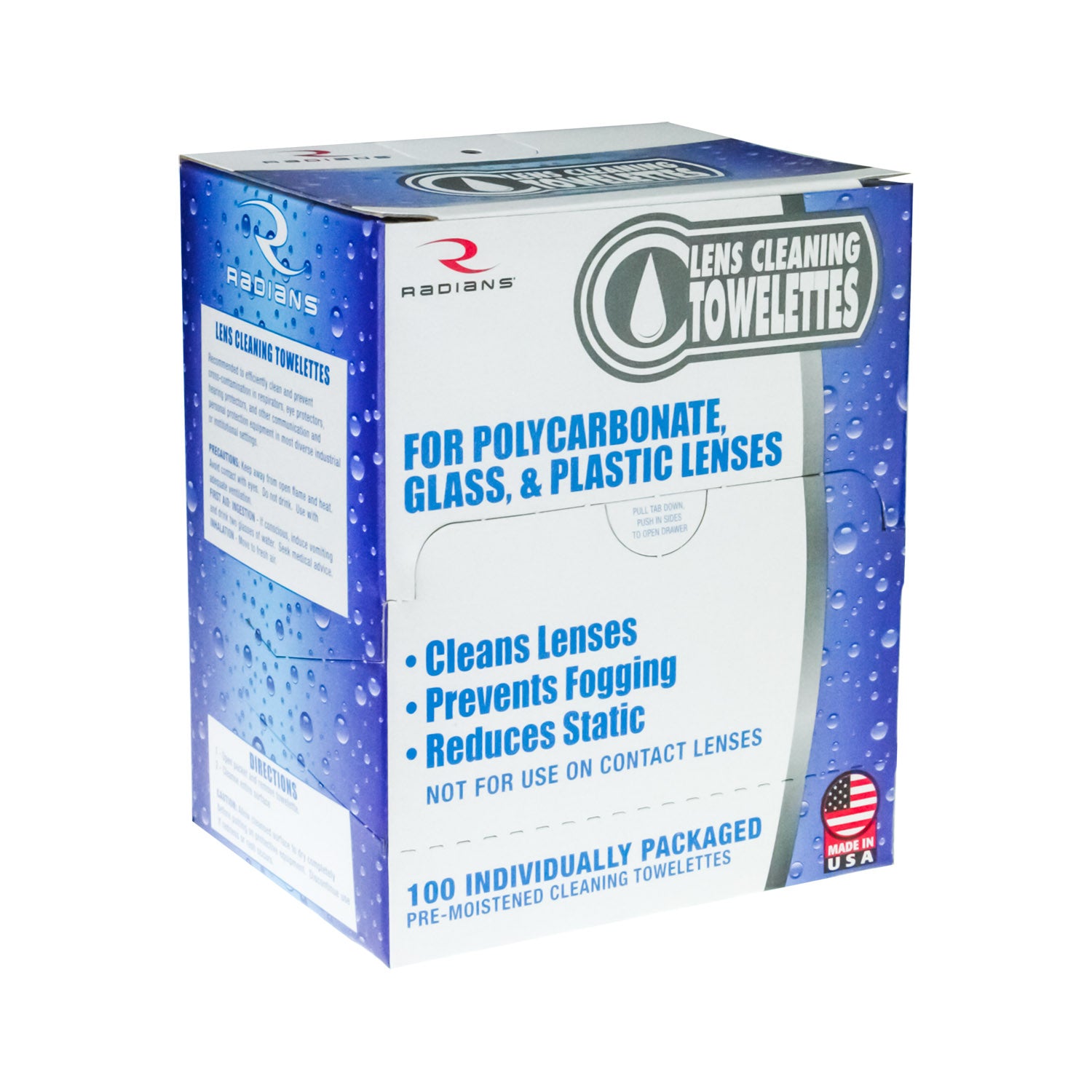 Radians Lens Cleaning Towelettes-eSafety Supplies, Inc