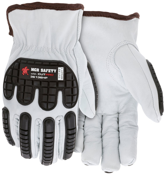MCR Safety B/C Goat Leather HPPE Liner w/ TPR A5-eSafety Supplies, Inc