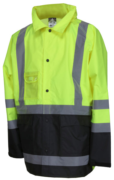 MCR Safety Poly/PU, ANSI Class 3, Lime, Shaded-eSafety Supplies, Inc