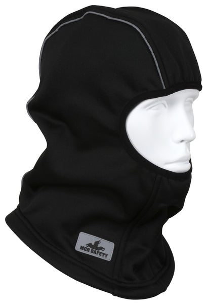 MCR Safety Black Balaclava, Poly Flce, Enhanced Vis-eSafety Supplies, Inc