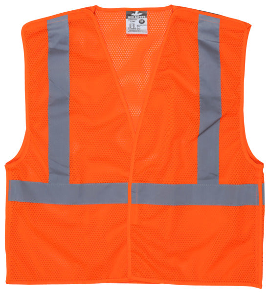 MCR Safety Class 2, Tear-Away, Poly Safety Vest, 2-eSafety Supplies, Inc