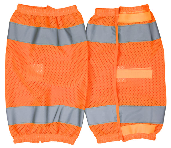 MCR Safety CLASS E GAITERS, FL Orange, Mesh-eSafety Supplies, Inc