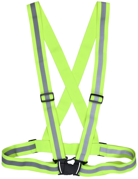 MCR Safety Hi Vis Lime Elastic Suspenders-eSafety Supplies, Inc