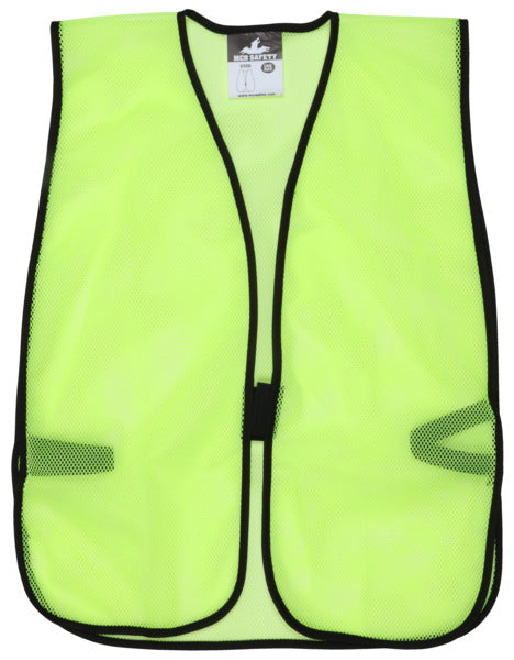 MCR Safety Poly, Mesh Safety Vest, 18 X 47, LIME-eSafety Supplies, Inc