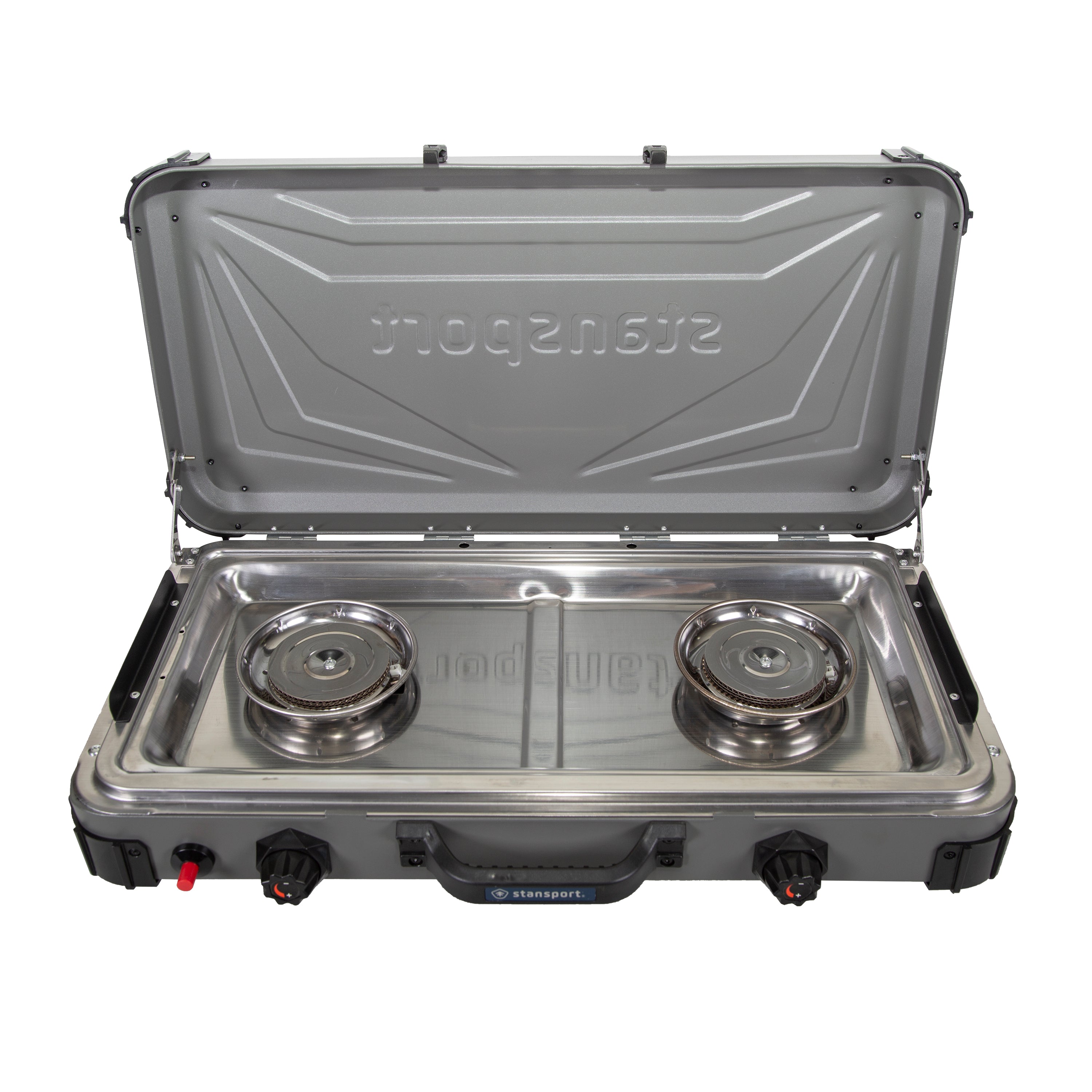 Propane Stove -2-25 K Burners - Gray-eSafety Supplies, Inc