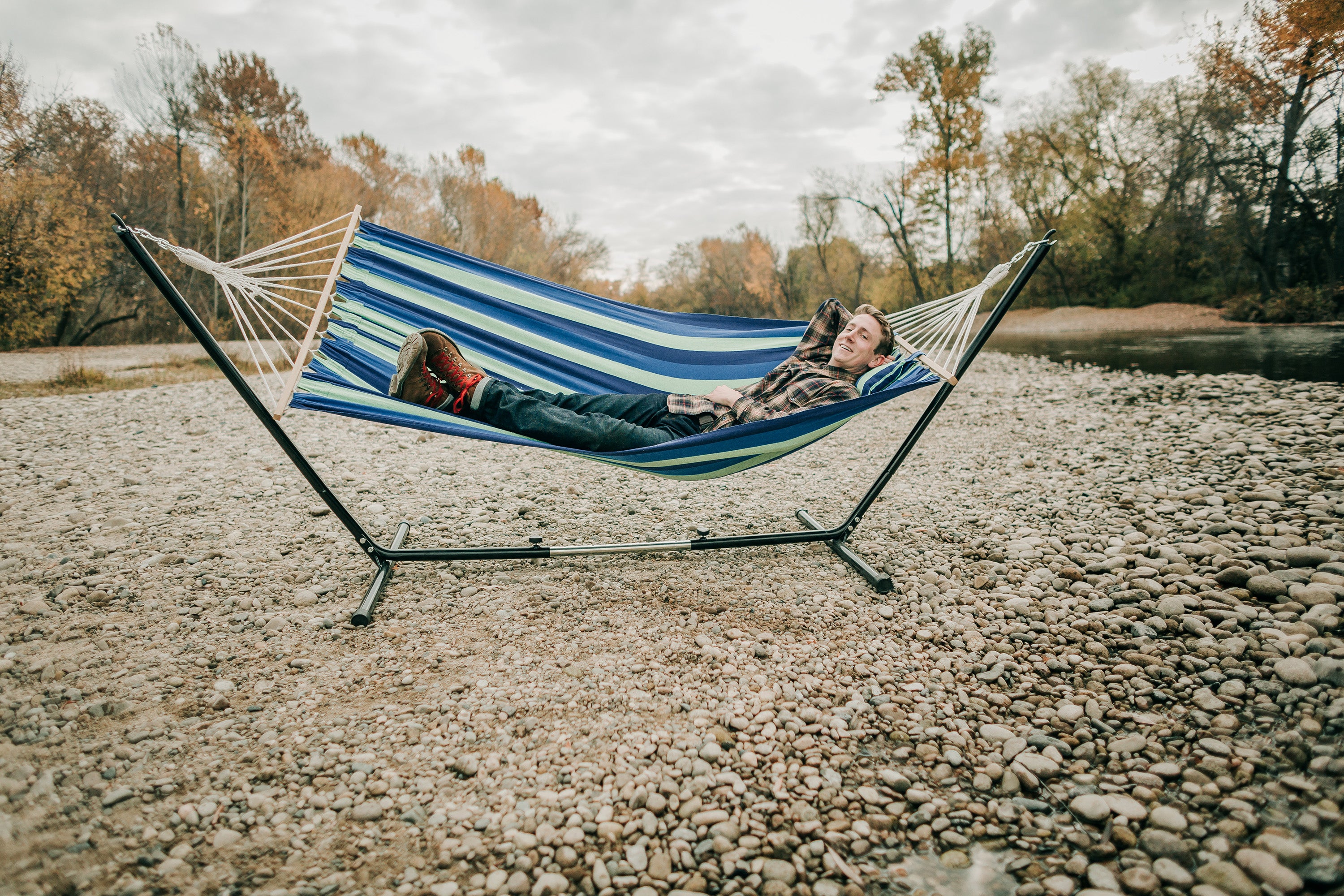 Cayman Hammock/Stand Combo - 79 In X 48 In-eSafety Supplies, Inc