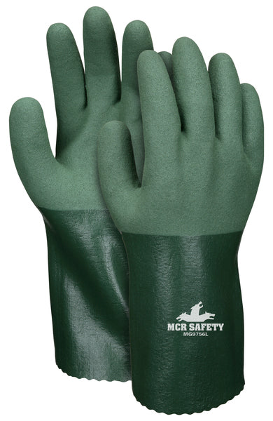 MCR Safety Green Microfinish Nitrile 12" Glove L-eSafety Supplies, Inc