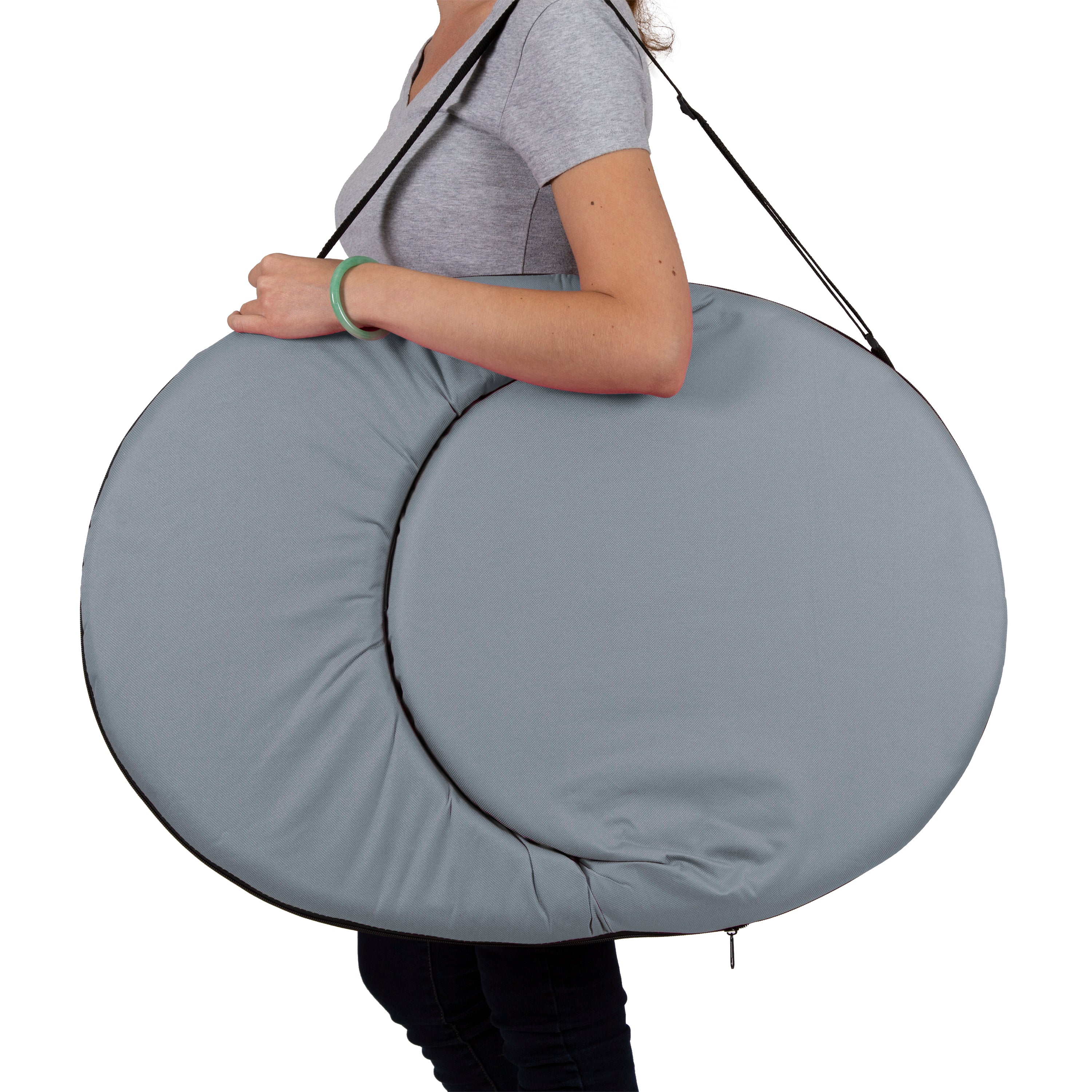 Go Anywhere Multi-Fold Padded Seat - Gray-eSafety Supplies, Inc