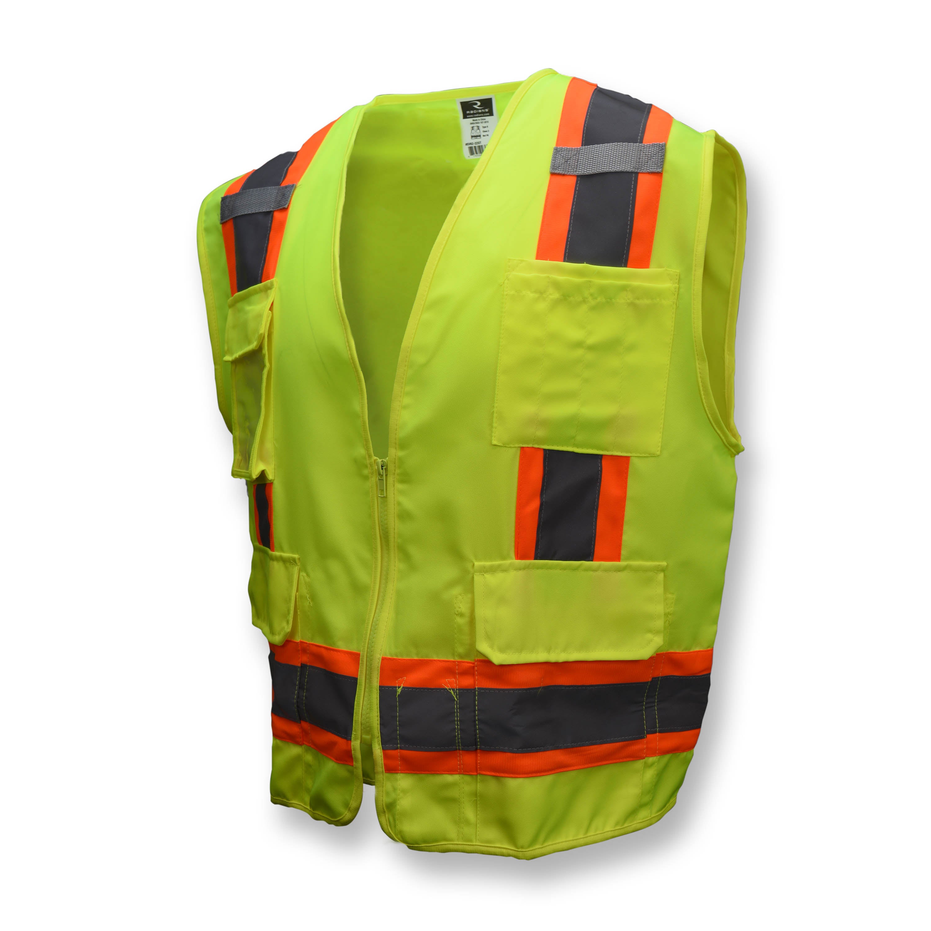 Radians SV62 Type R Class 2 Surveyor Heavy Duty Solid Twill Safety Vest-eSafety Supplies, Inc