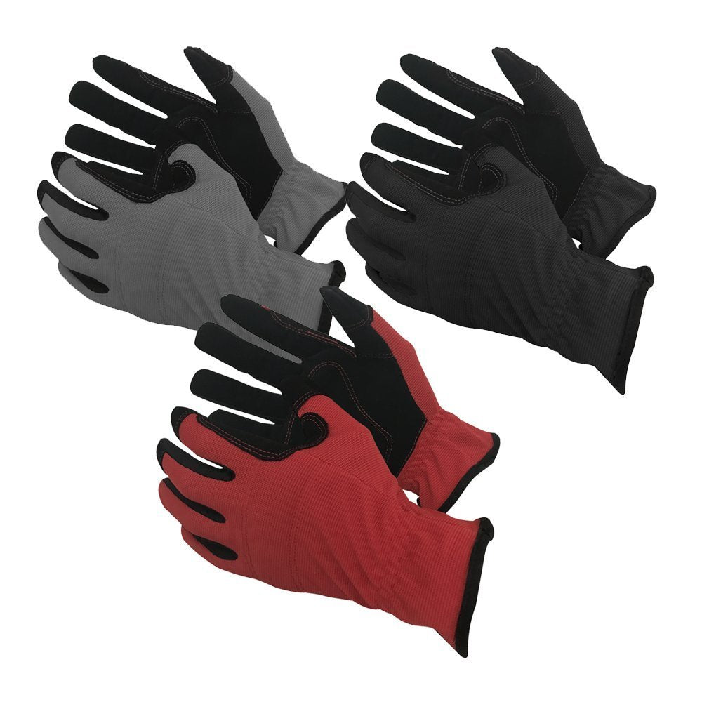 Task Gloves- High Performance Synthetic Leather, Padded Contoured Palm Gloves-eSafety Supplies, Inc