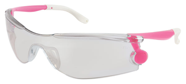 MCR Safety Mantis Pink Temples I/O Clear Mirr Lens-eSafety Supplies, Inc