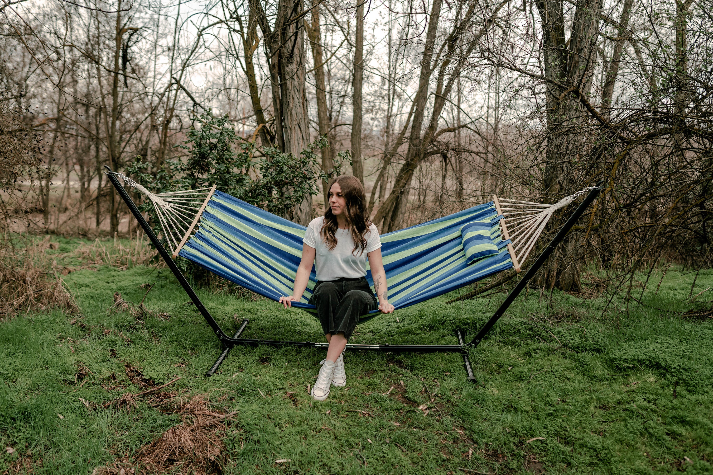 Cayman Hammock/Stand Combo - 79 In X 48 In-eSafety Supplies, Inc