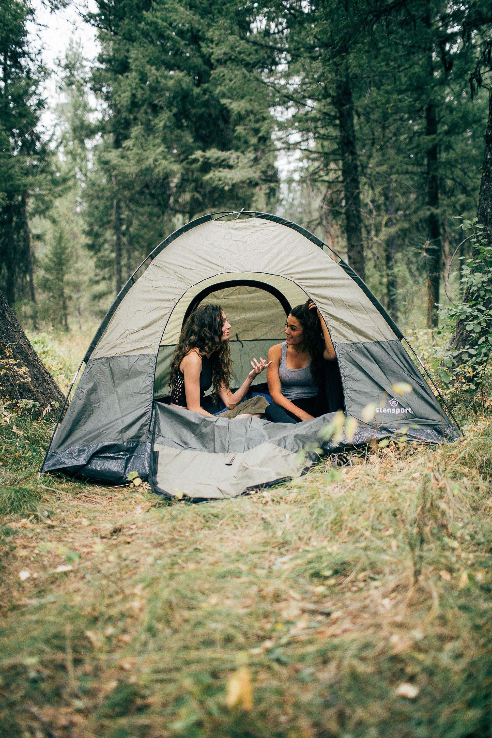 Trophy Hunter Tent- 7Ft X 7Ft X 54 In- Dark Olive/Tan-eSafety Supplies, Inc