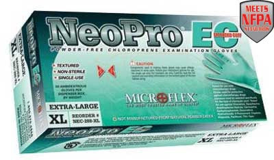 Microflex - NeoPro EC Powder-free Chloroprene Extended-cuff Gloves - Box-eSafety Supplies, Inc