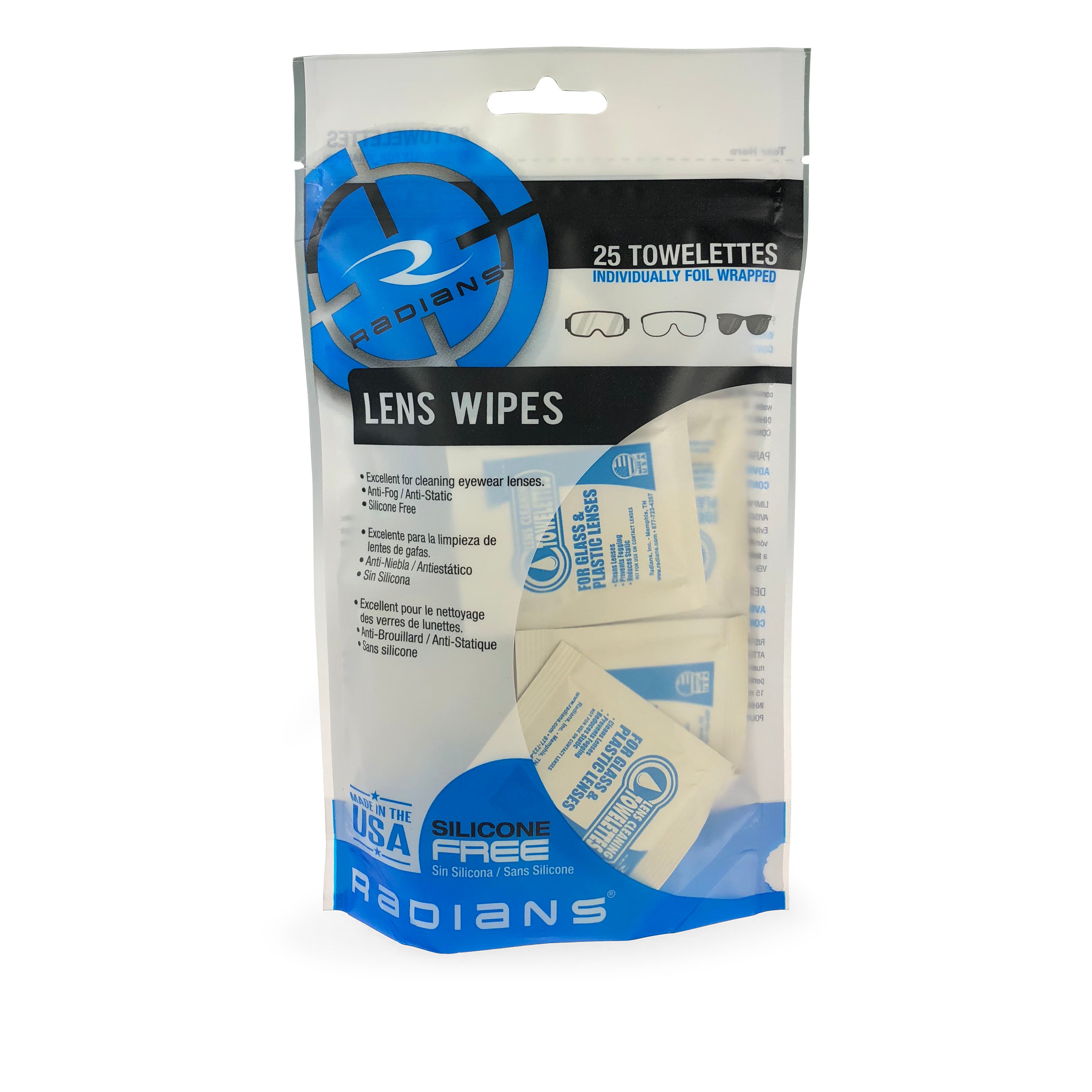 Radians Lens Cleaning Towelettes-eSafety Supplies, Inc