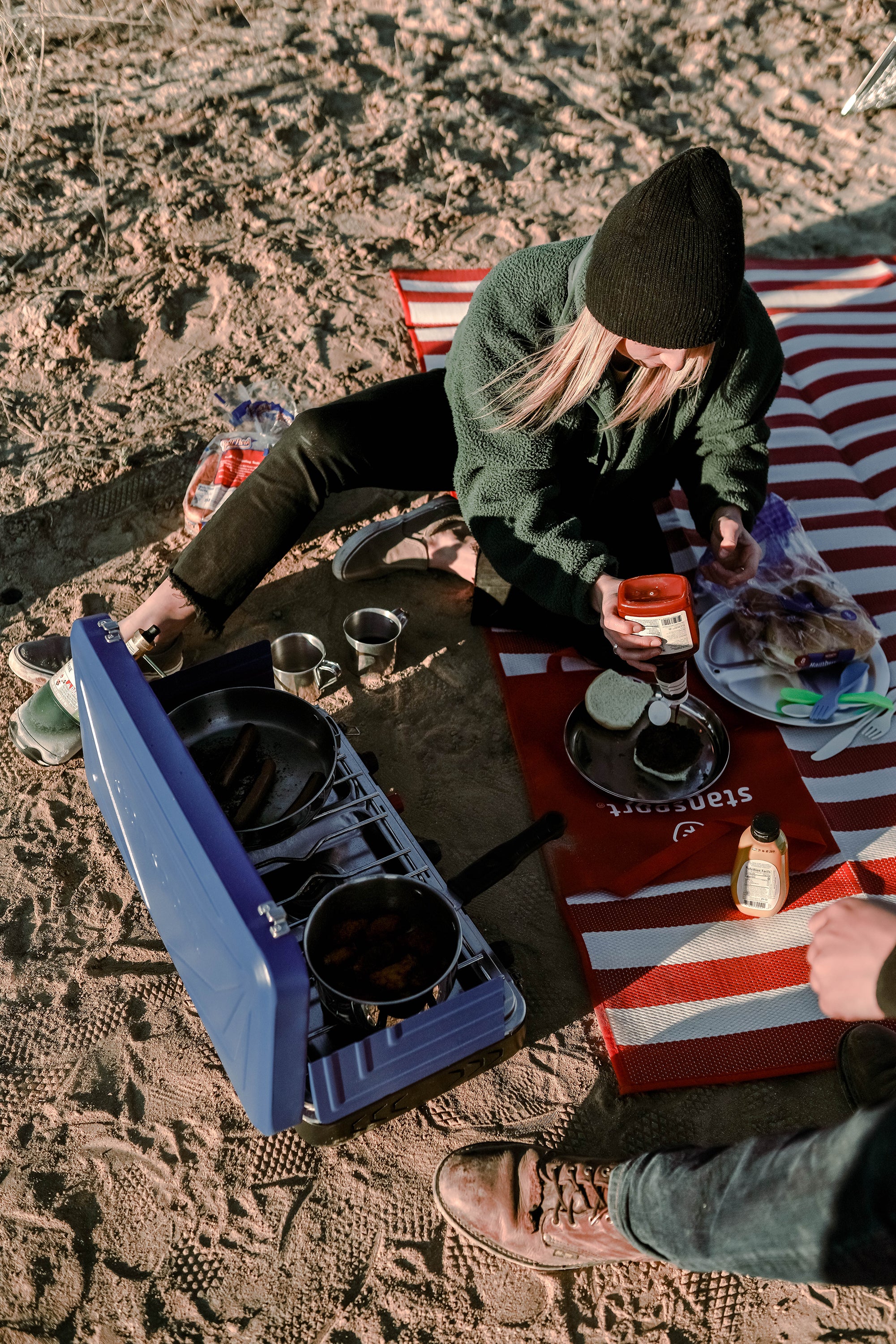 Propane Stove - 2 - 25 K And 1-10 K Burners - Blue-eSafety Supplies, Inc