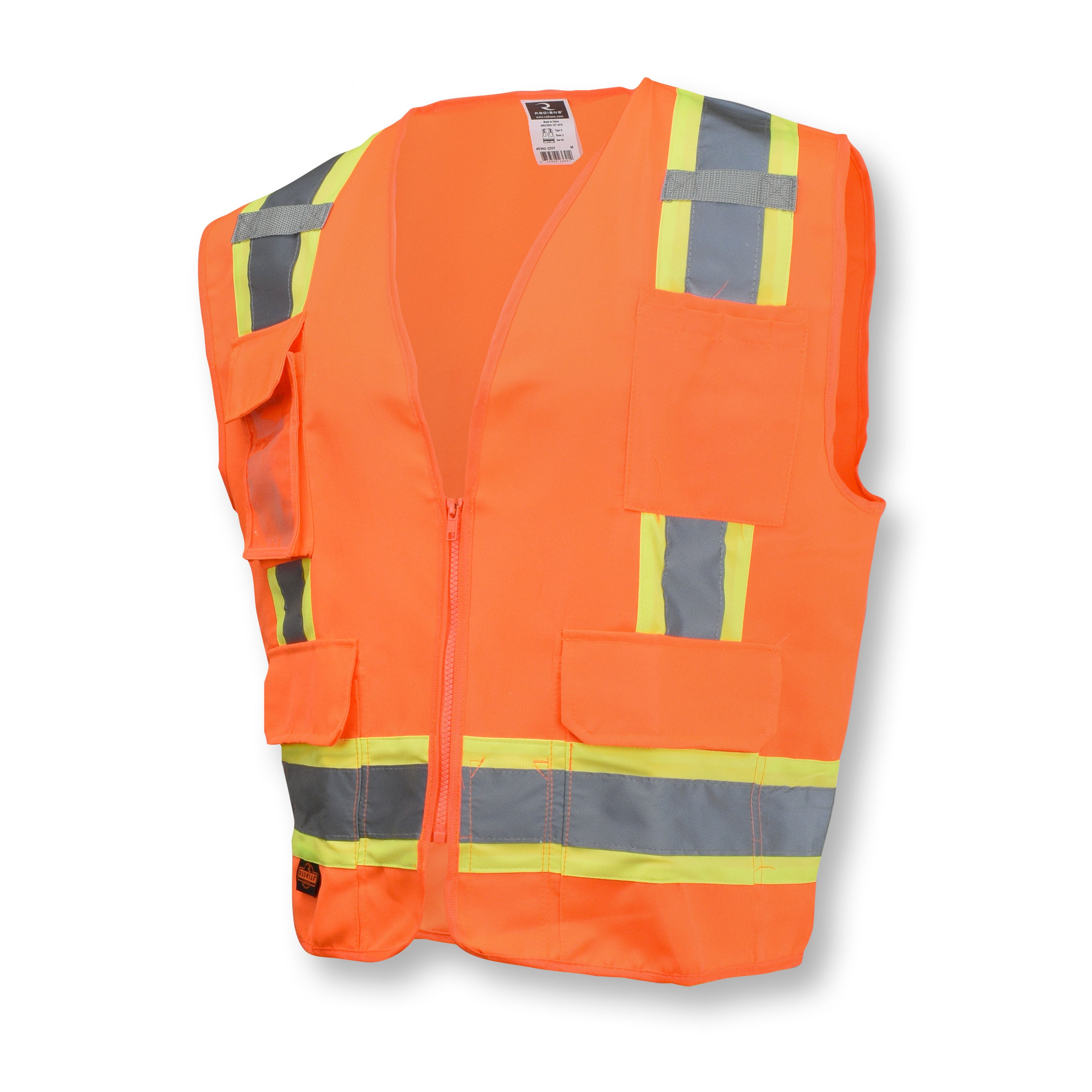 Radians SV62 Type R Class 2 Surveyor Heavy Duty Solid Twill Safety Vest-eSafety Supplies, Inc