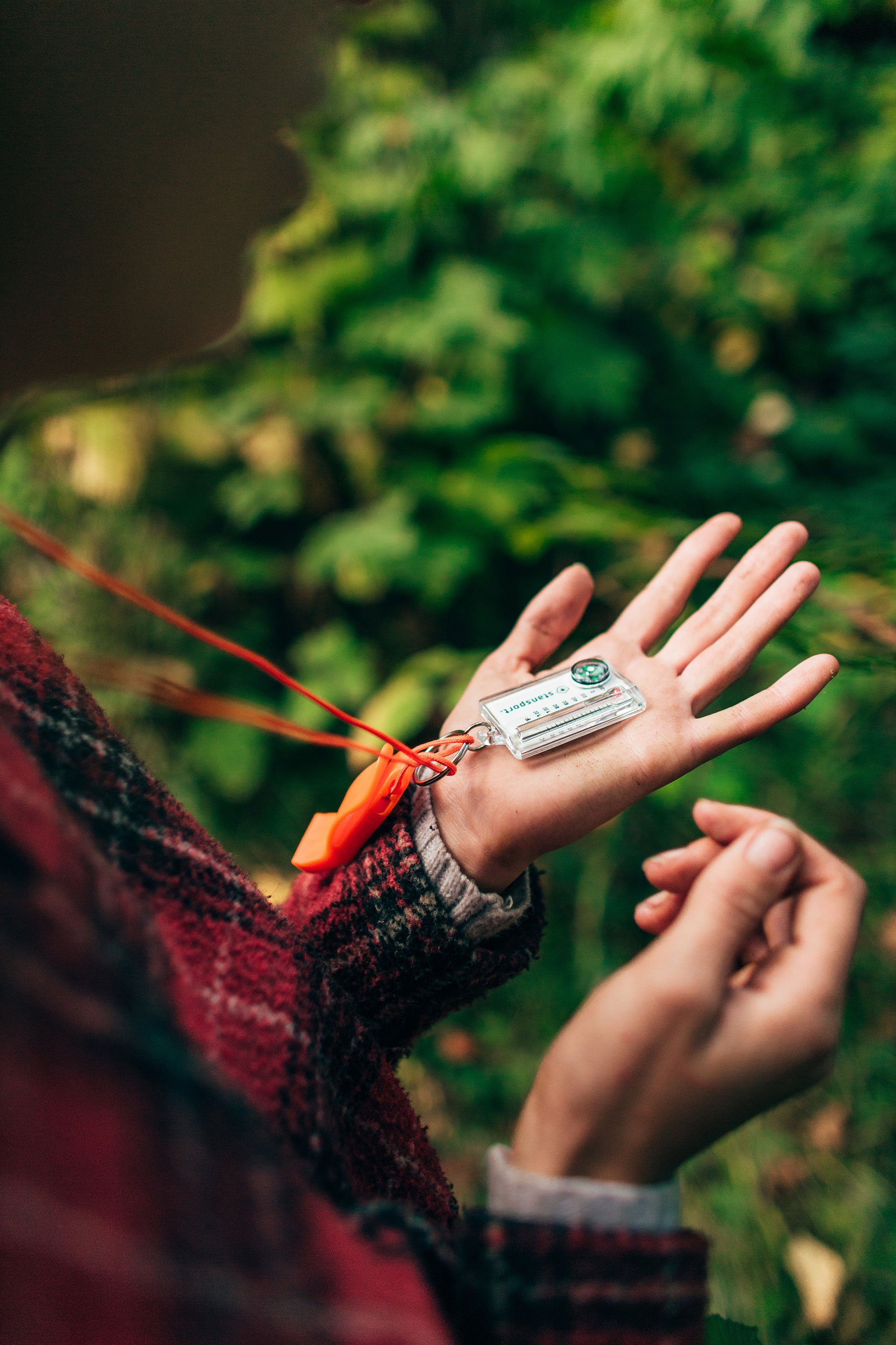 Zipper Pull Thermometer And Compass-eSafety Supplies, Inc