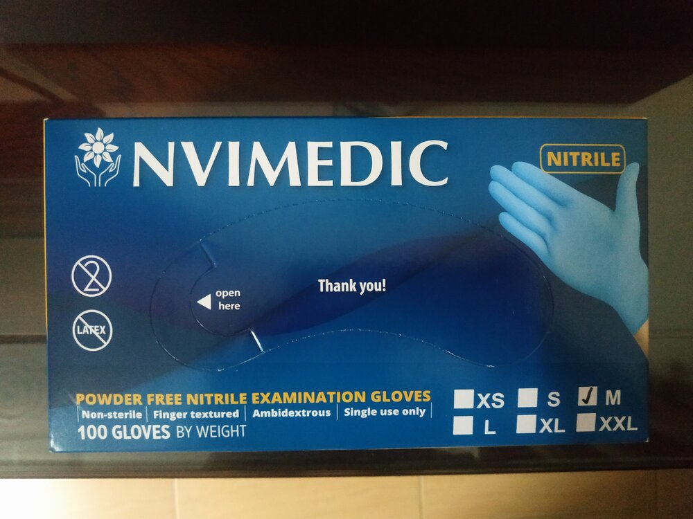 NVIMEDIC Nitrile Gloves - Disposable Exam Gloves Powder Free - 4 Mil Thick-eSafety Supplies, Inc