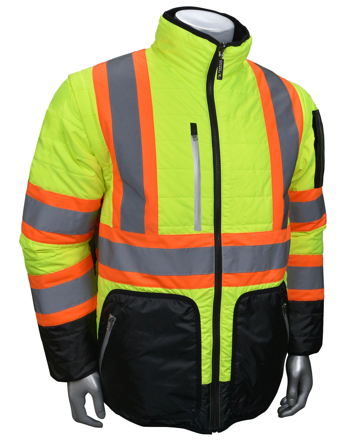 Radians SJ510X-3 Quilted Reversible Jacket with Zip-Off Sleeves X-Back-eSafety Supplies, Inc