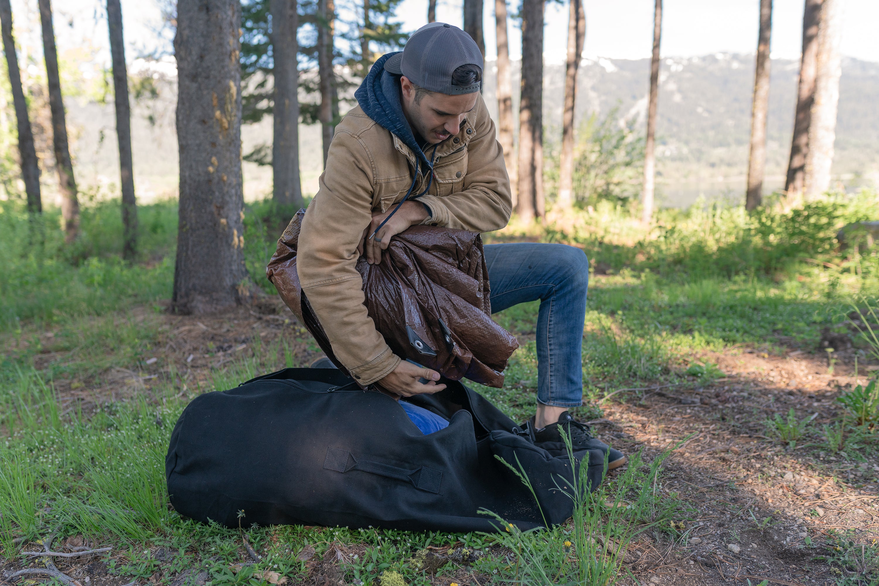 Rip Stop Tarp - 8 Ft X 10 Ft - Brown - Standard Duty-eSafety Supplies, Inc
