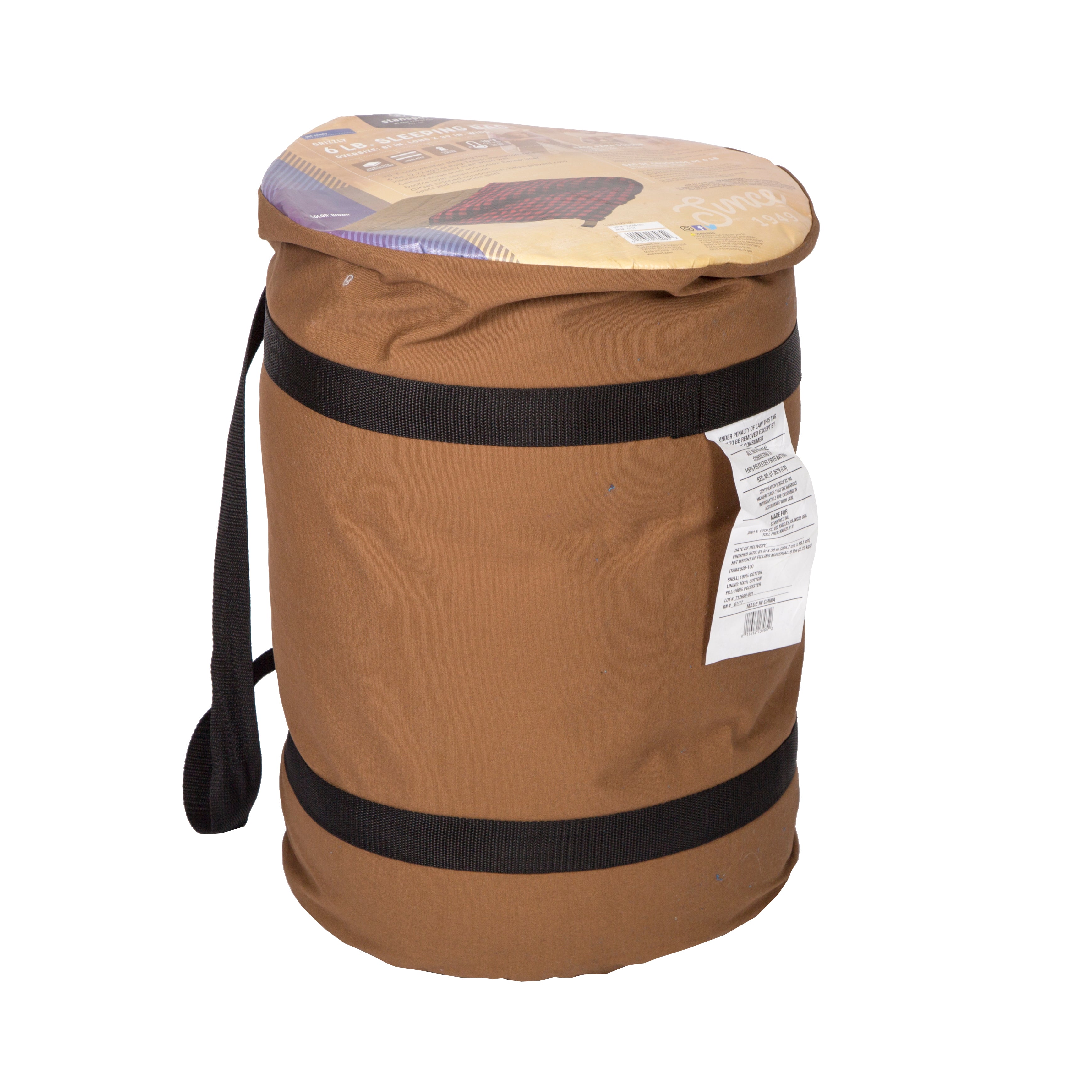 Kodiak Canvas 6 Lb Sleeping Bag -39 In X 81 In-eSafety Supplies, Inc