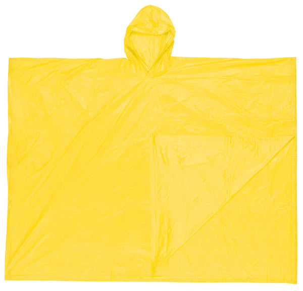 MCR Safety Schooner .10mm PVC Dispos Poncho Yellow-eSafety Supplies, Inc