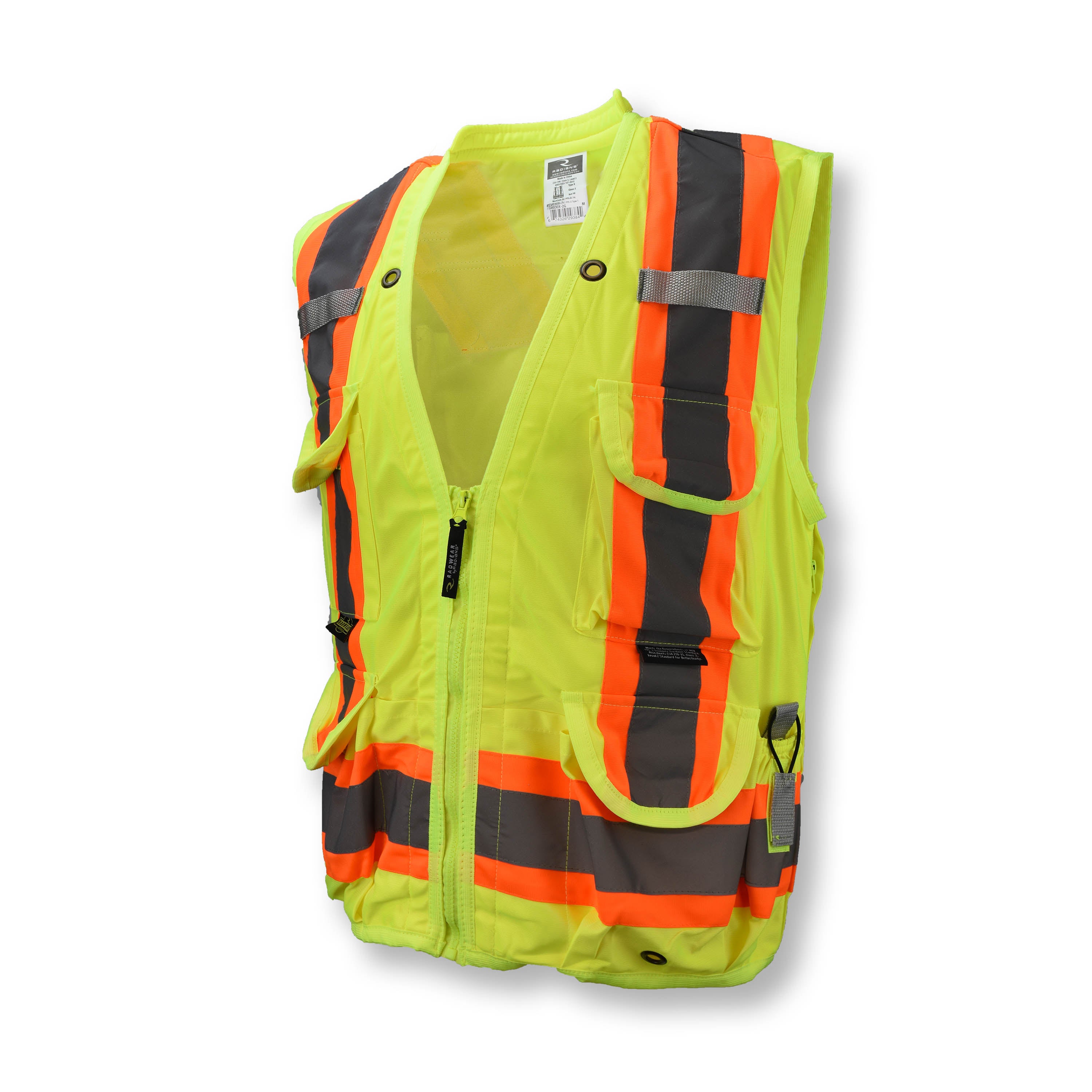 Radians SV030X-2 Heavy Duty 10-Pocket Cruiser Vest with Back Pouch X-Back-eSafety Supplies, Inc