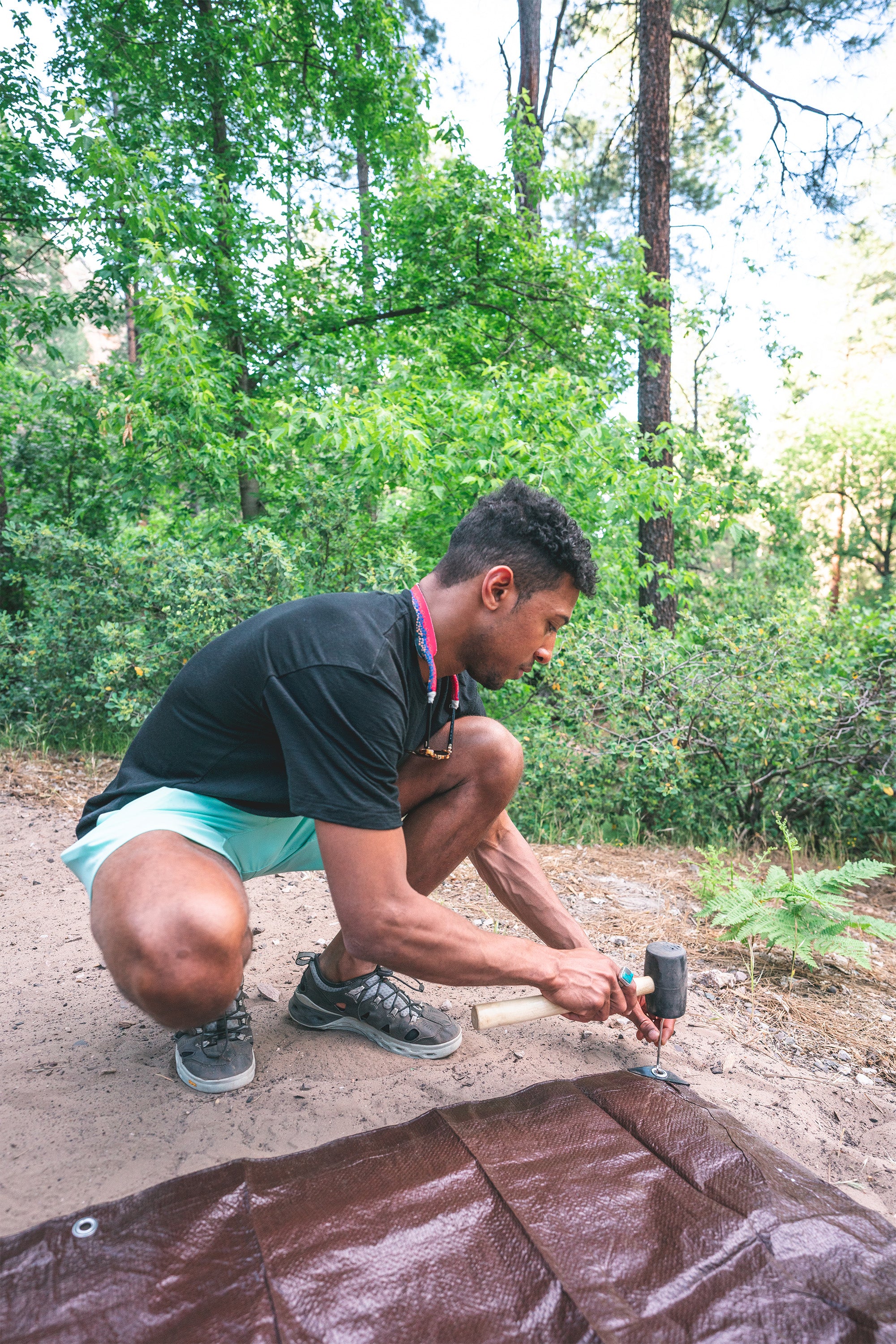 Rip Stop Tarp - 6 Ft X 8 Ft - Brown- Standard Duty-eSafety Supplies, Inc