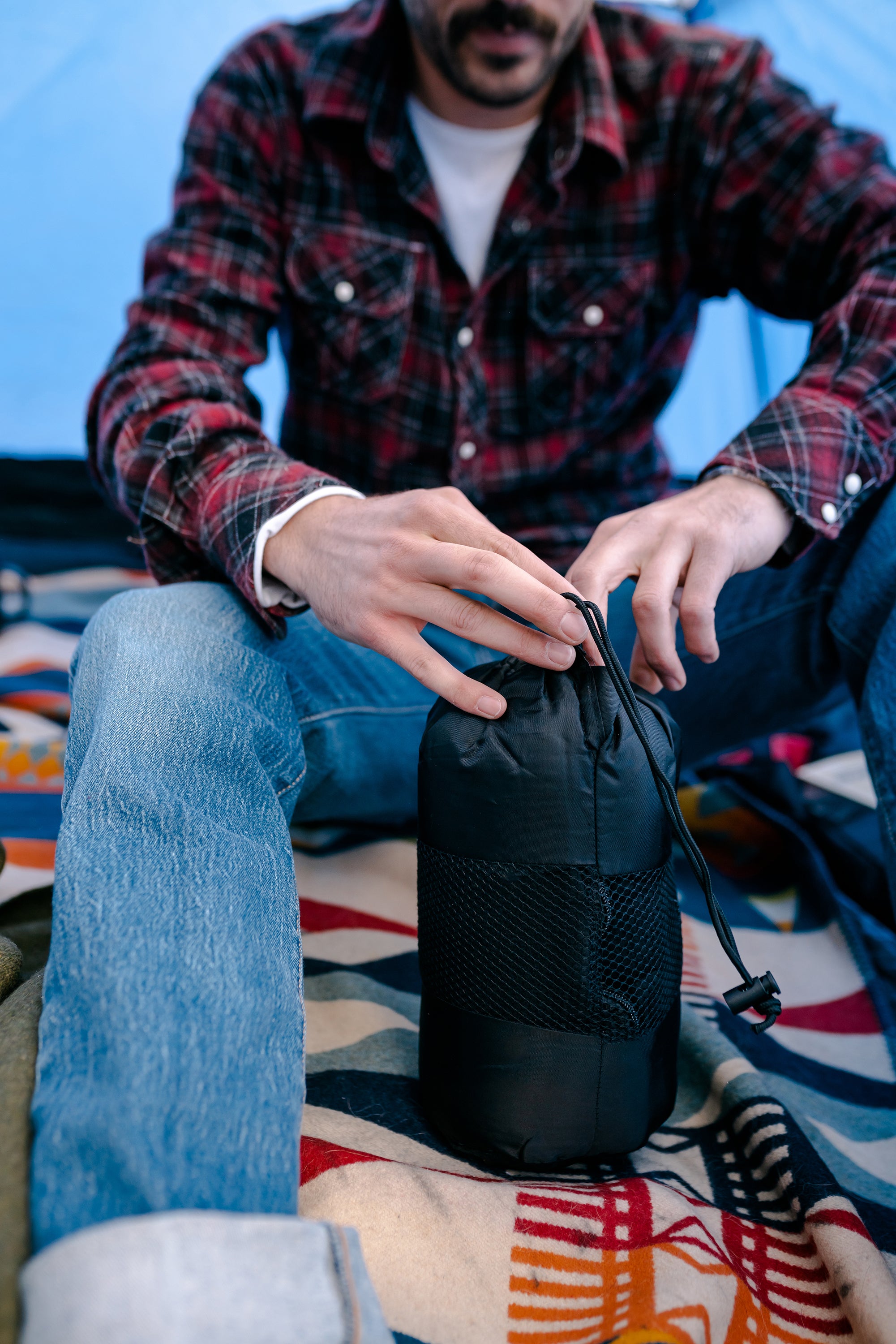 Fleece Sleeping Bag - 32 In X 75 In - Black-eSafety Supplies, Inc