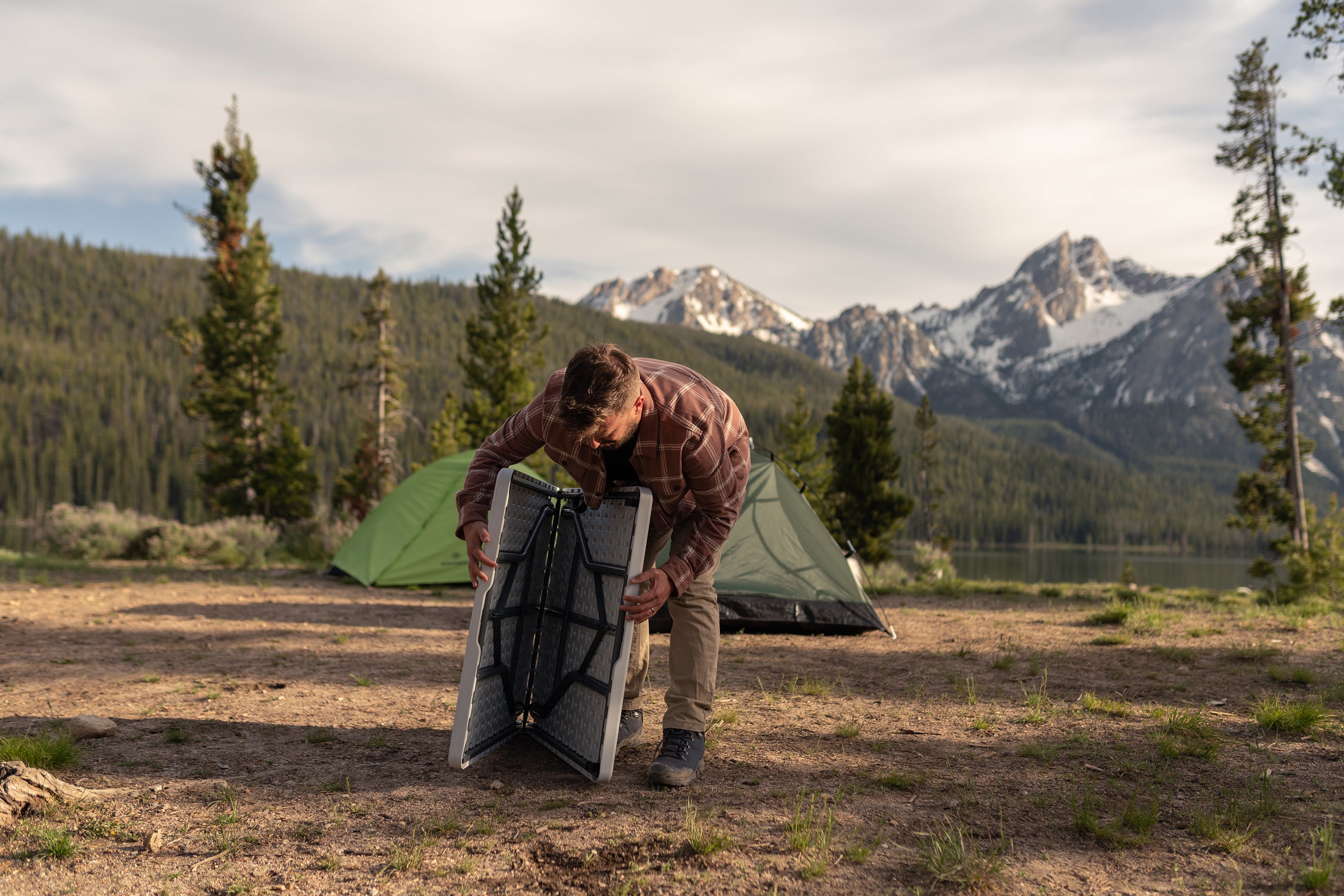 Folding Table - White - 29 In X 60 In X 29 In-eSafety Supplies, Inc