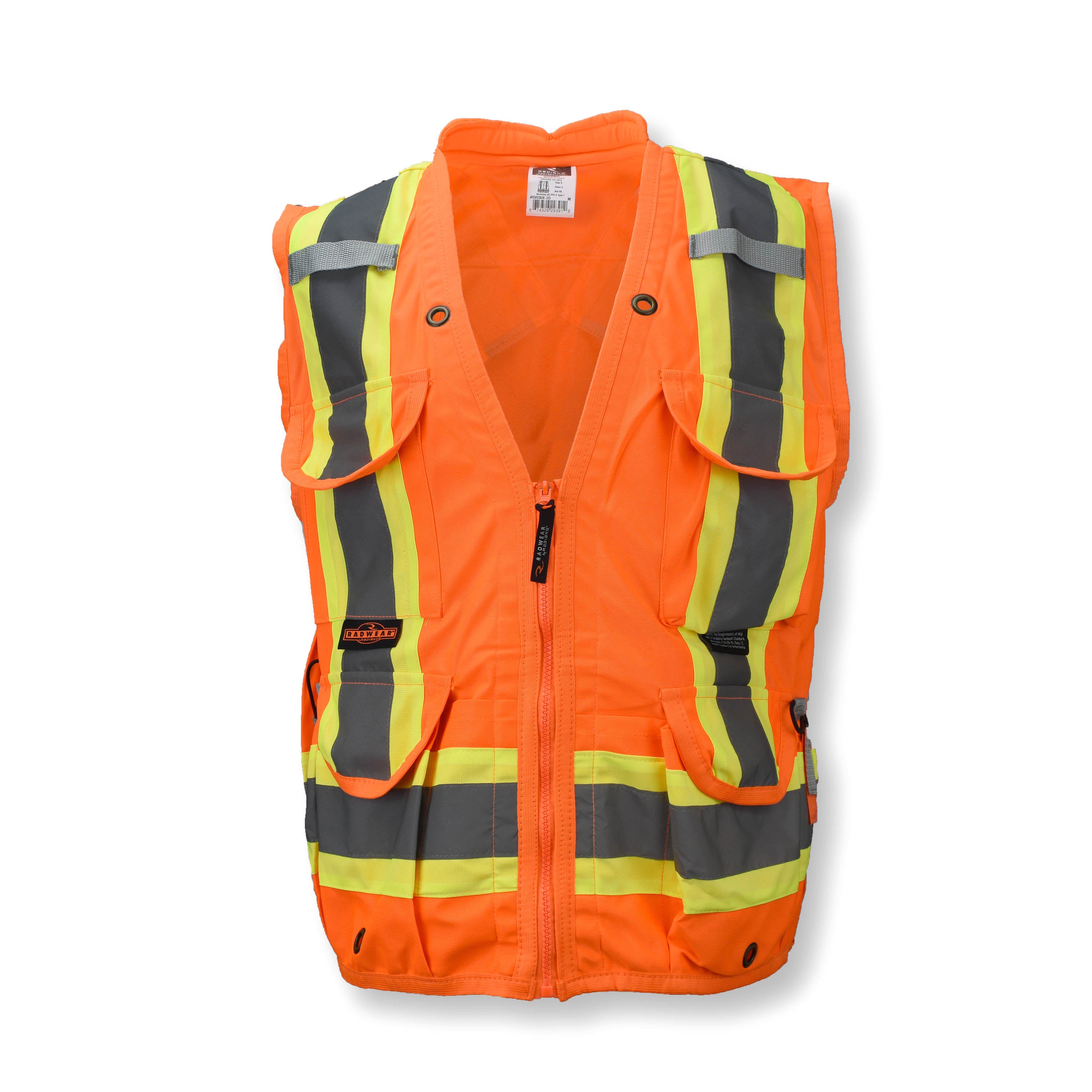 Radians SV030X-2 Heavy Duty 10-Pocket Cruiser Vest with Back Pouch X-Back-eSafety Supplies, Inc
