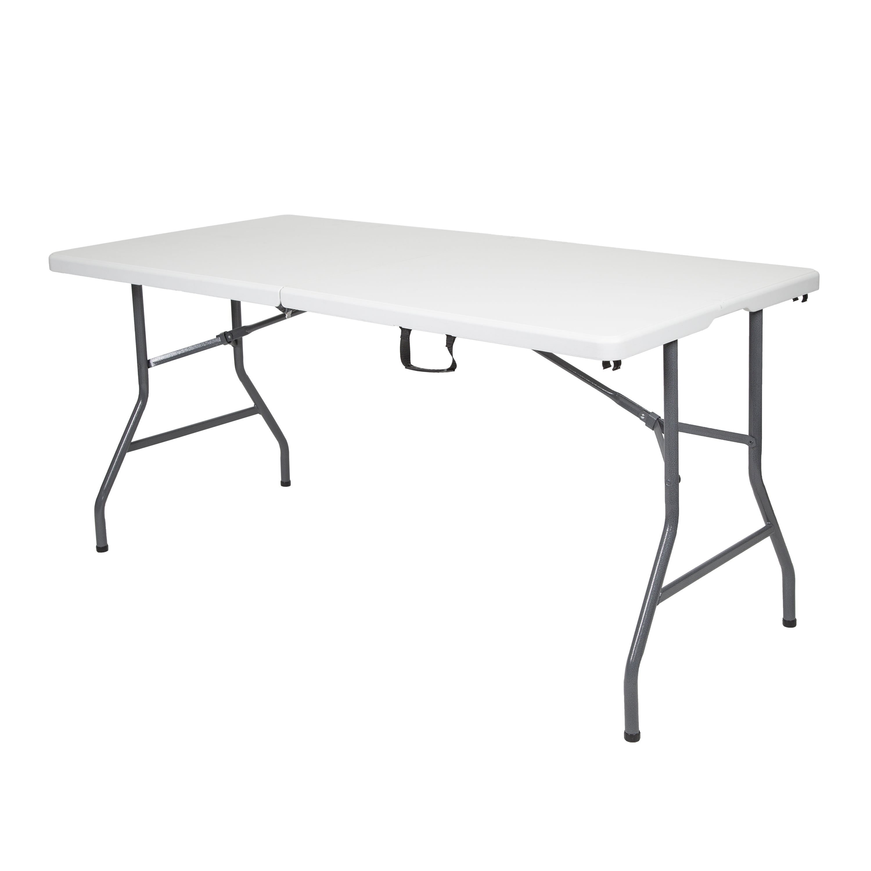 Folding Table - White - 29 In X 60 In X 29 In-eSafety Supplies, Inc