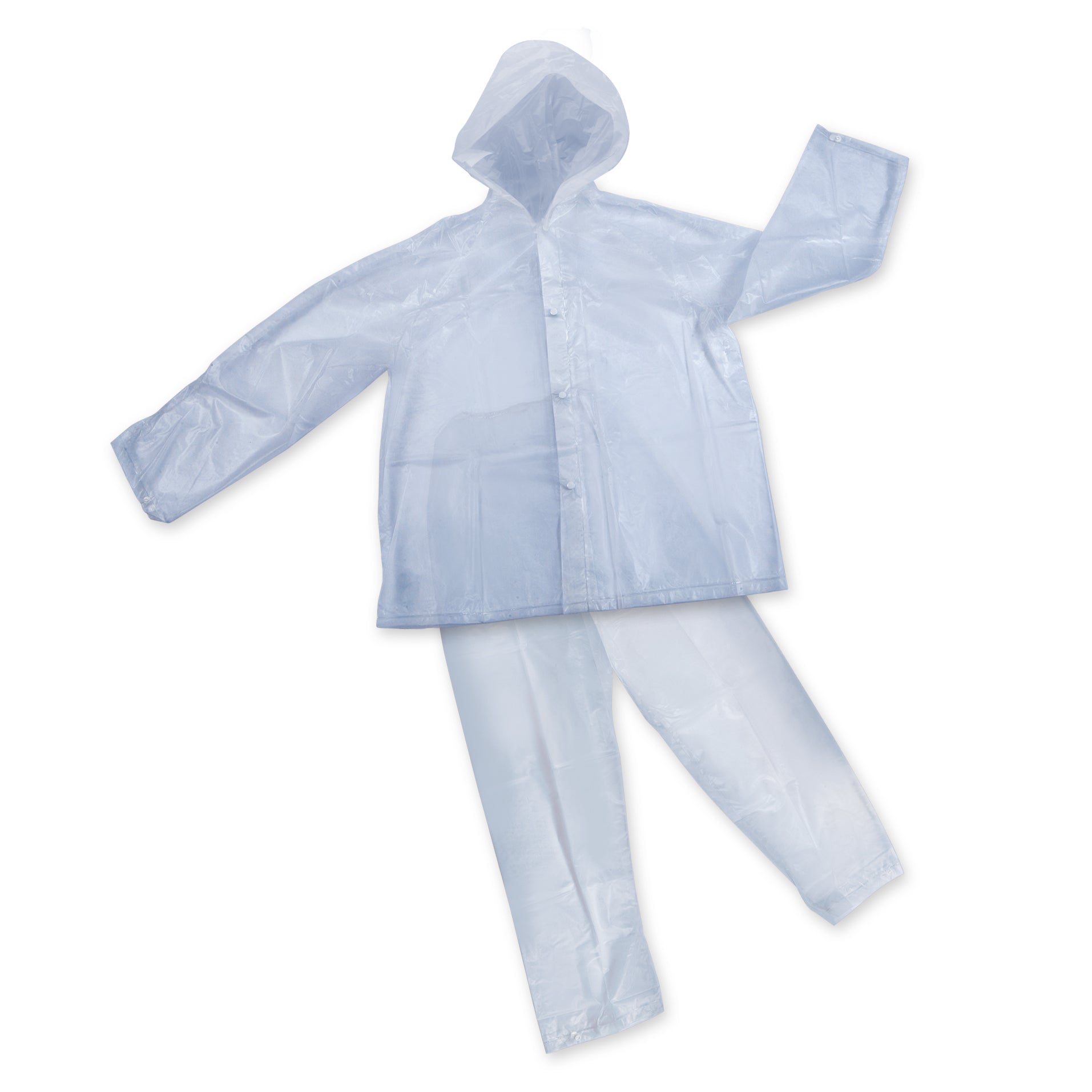 Mens Vinyl Rainsuit - Clear - L-eSafety Supplies, Inc