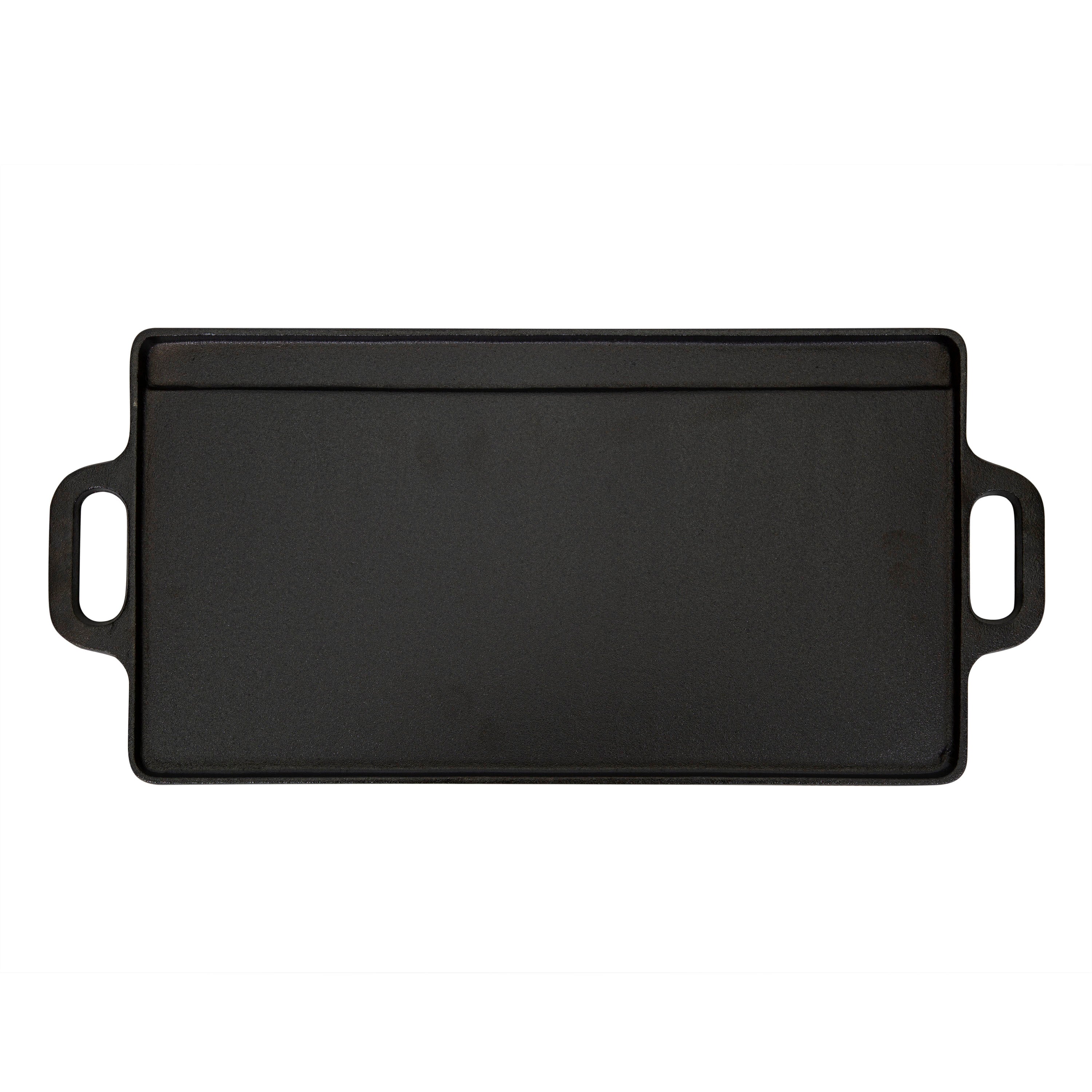 Cast Iron Griddle - 9 In X 20 In - Pre-Seasoned-eSafety Supplies, Inc