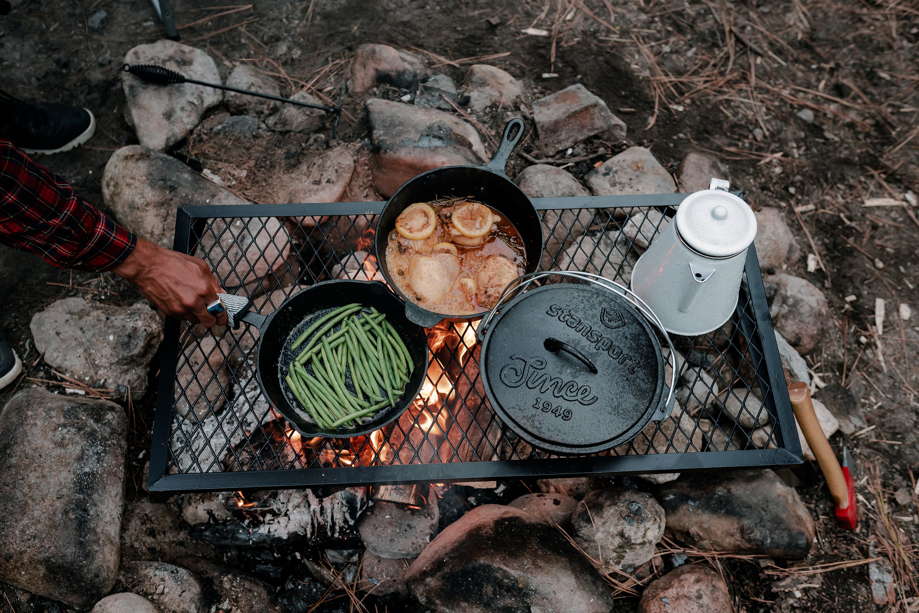 Heavy Duty Steel Camp Grill - 36 In X 18 In-eSafety Supplies, Inc