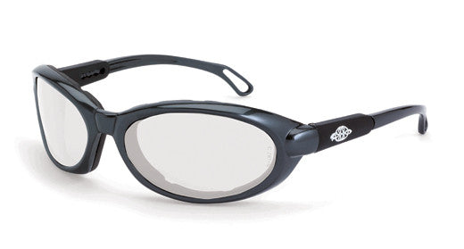 Raptor Clear Anti-Fog Lens Shiny Pearl Gray Frame Foam Lined-eSafety Supplies, Inc