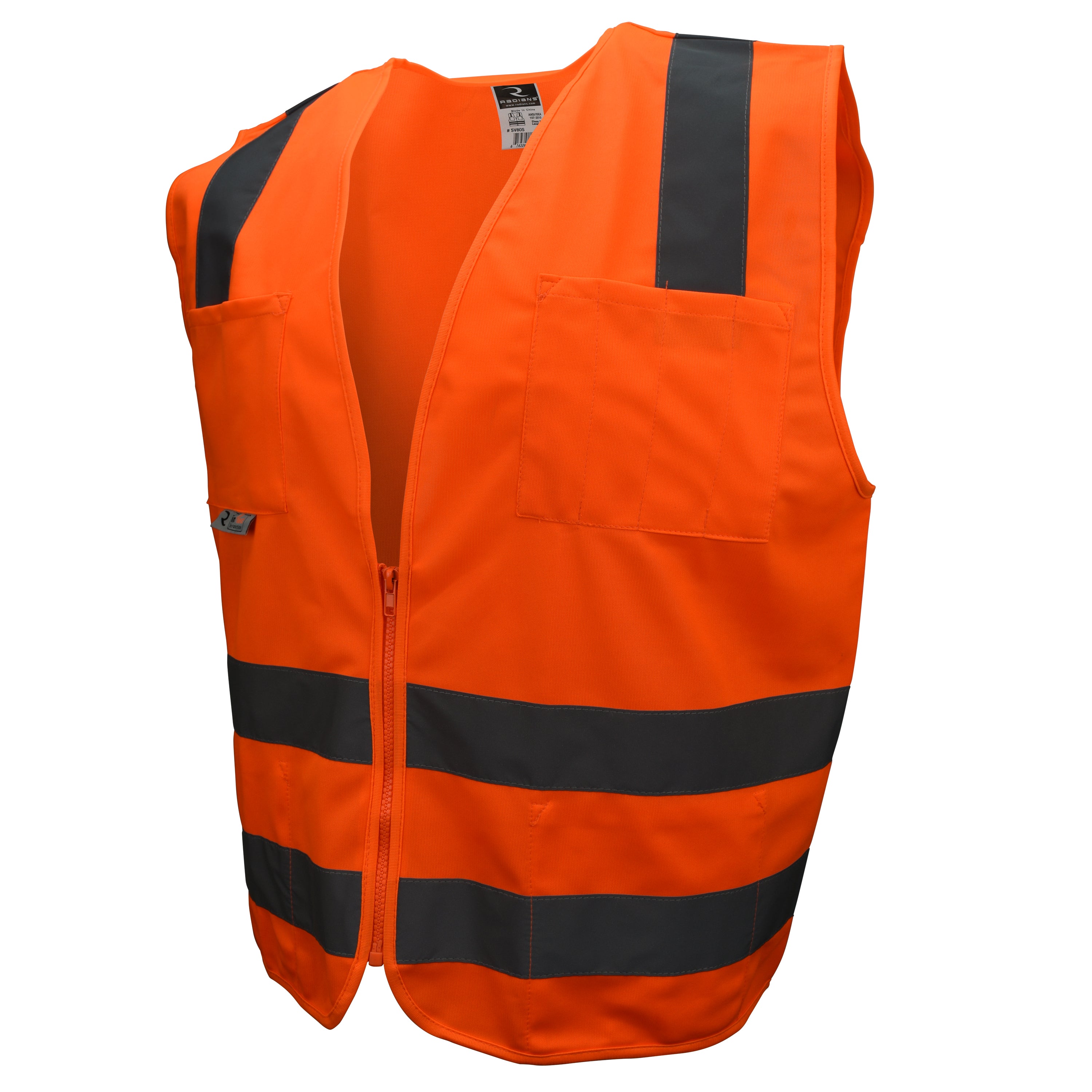 Radians SV8 Standard Type R Class 2 Solid Safety Vest-eSafety Supplies, Inc