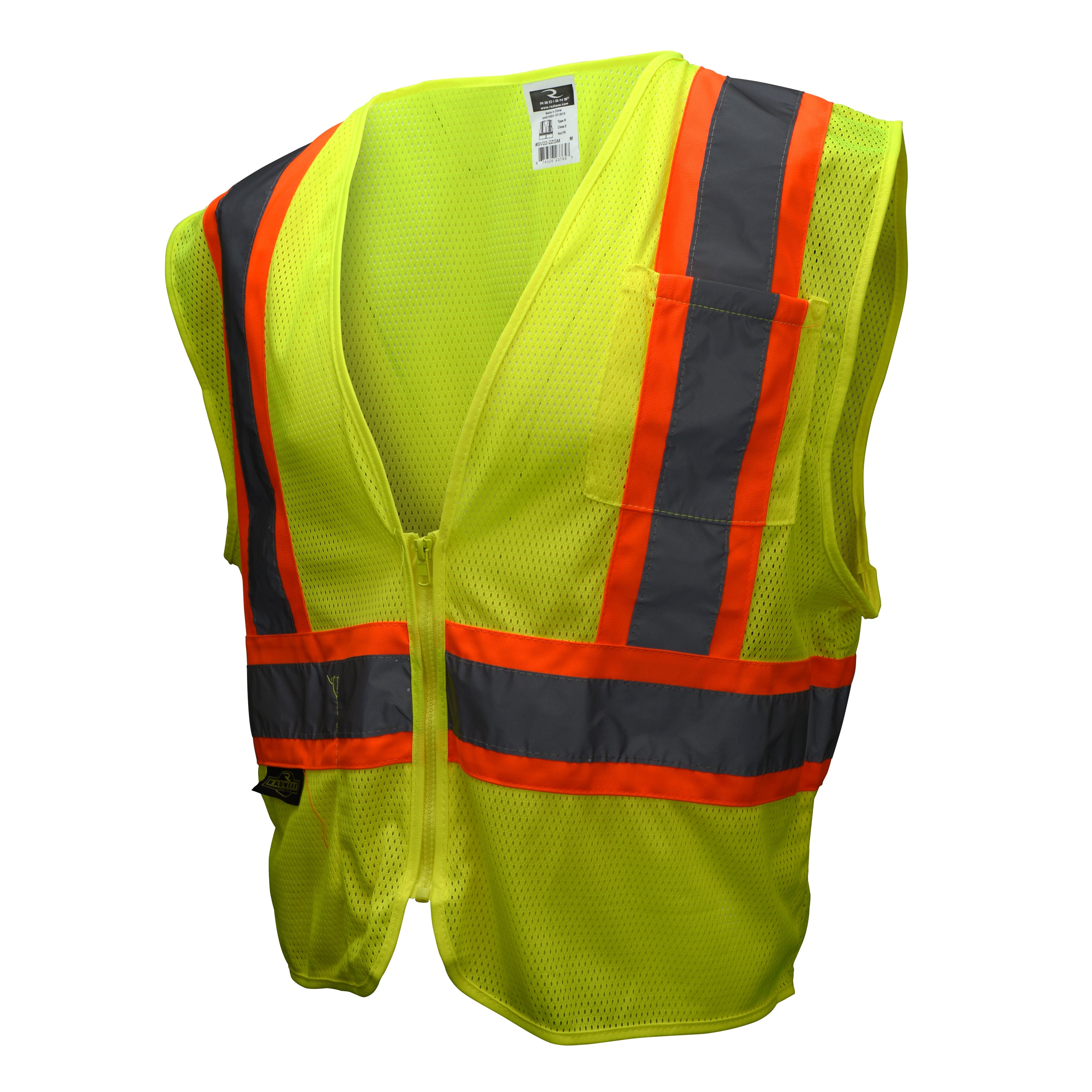 Radians SV22-2 Economy Type R Class 2 Mesh Safety Vest with Two-Tone Trim-eSafety Supplies, Inc