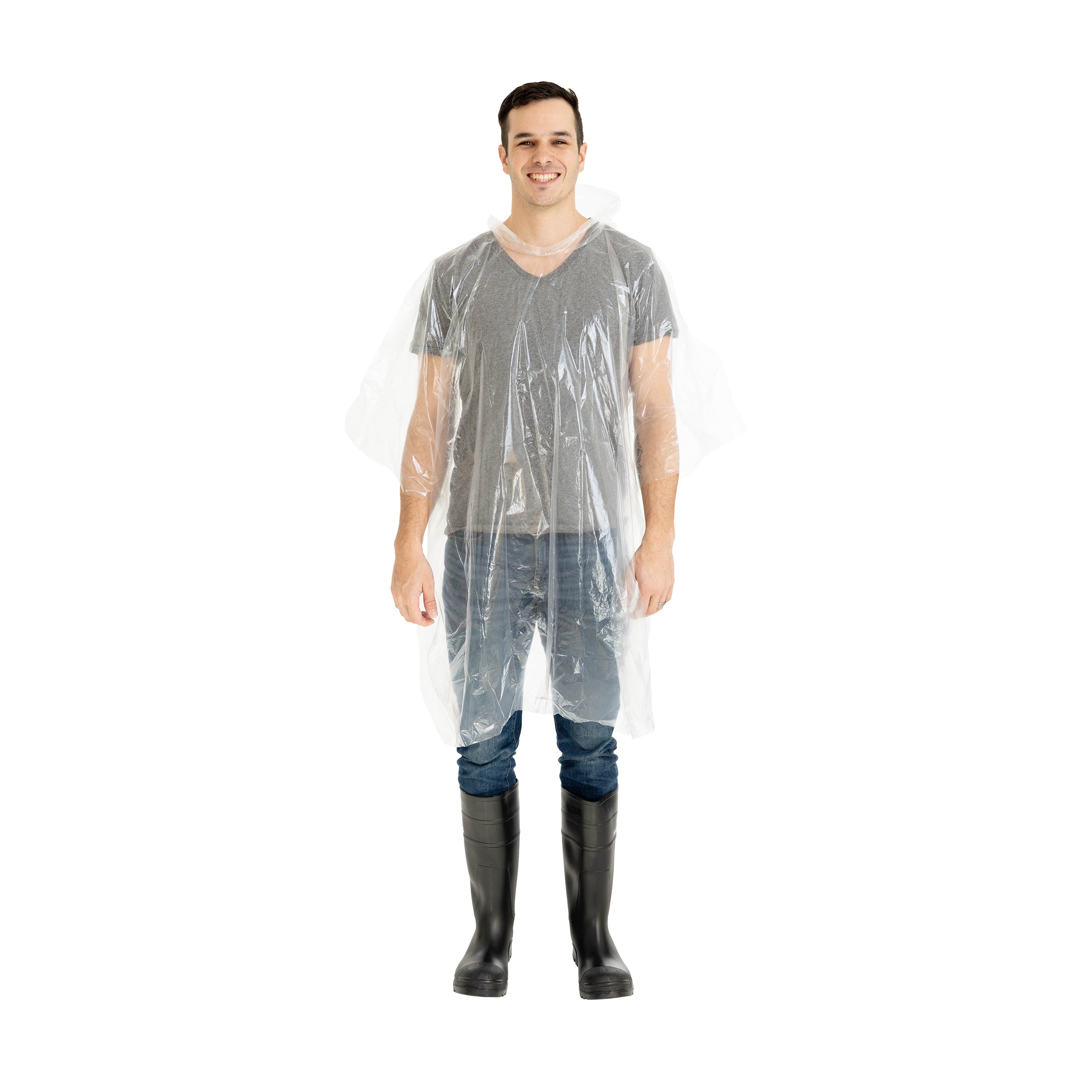 Emergency Poncho - Assorted - 30 Per Pdq-eSafety Supplies, Inc