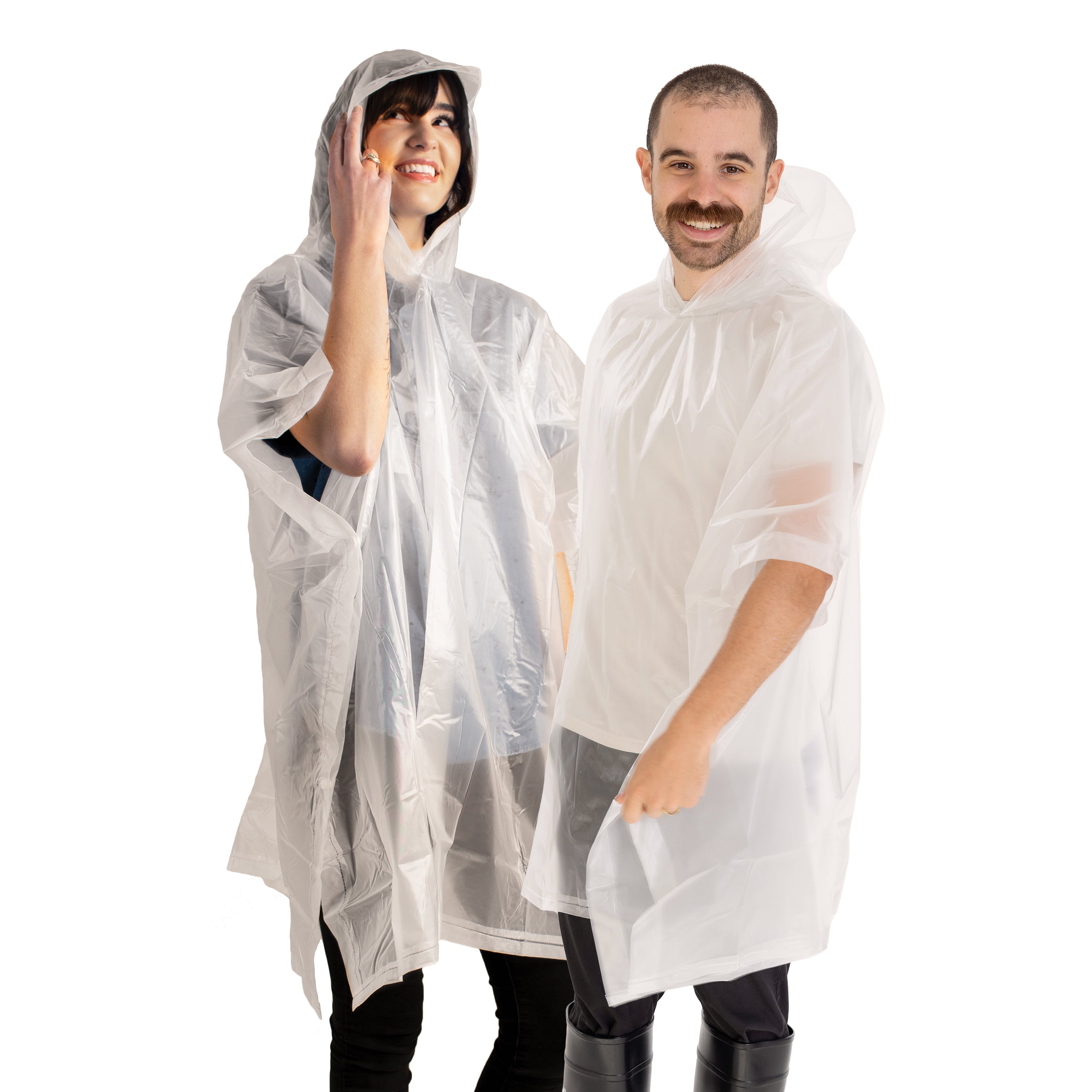 Peva Poncho - 45 X 72 - Youth - Clear-eSafety Supplies, Inc