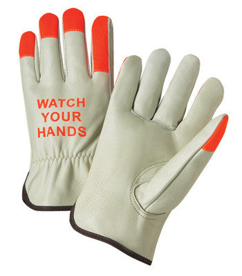 Radnor - Grain Cowhide Drivers - "Watch Your Hands"-eSafety Supplies, Inc